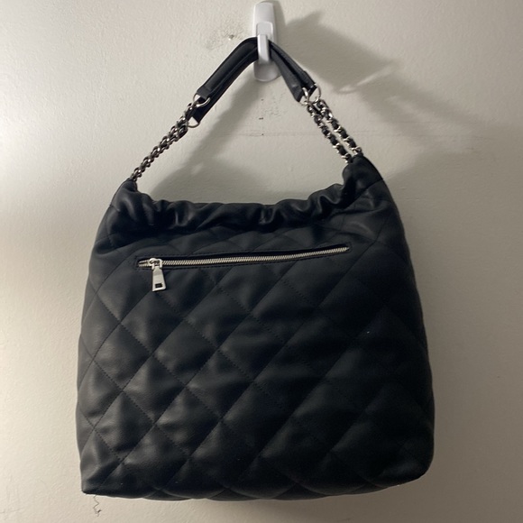 INC | “Kylie” Quilted Faux Leather Slouchy Shoulder Bag with Chain Straps - Picture 3 of 17